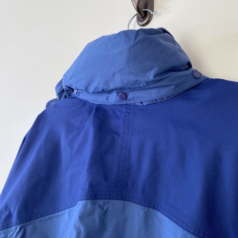 Vintage Patagonia Shell Jacket‎ 90's Men's Small Waterproof Hooded Blue Zipper - Picture 4 of 9